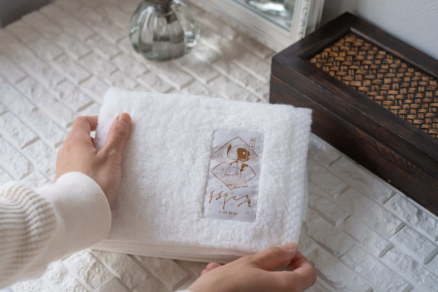 This is Omiyage Towel - a japanese towel from Japarcana