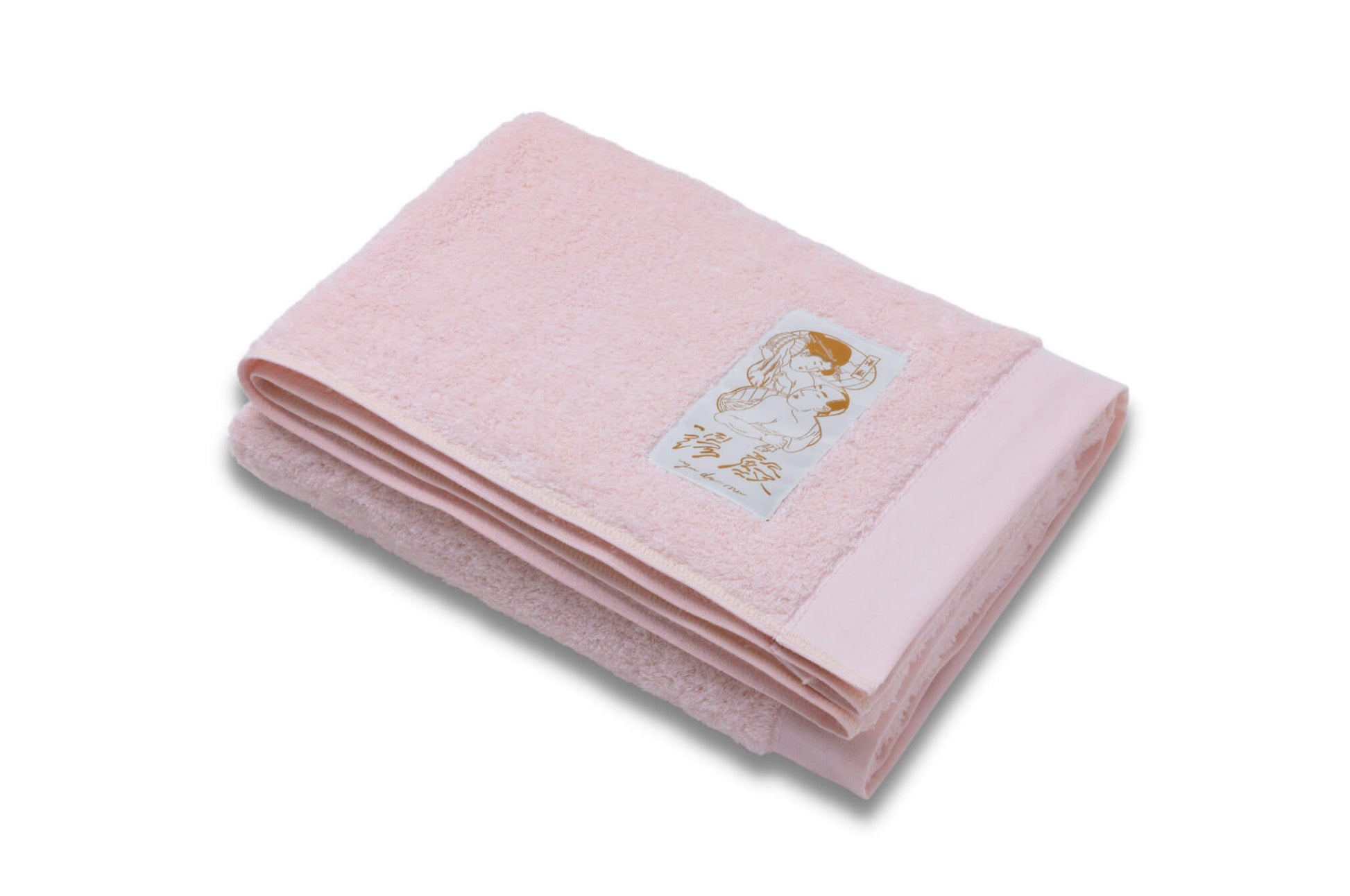 Pink color of Japanese Bath Towel from Japarcana